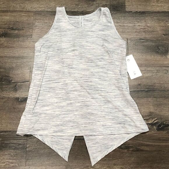 Athleta Grey Essence Spacedye Tie Back Tank - Picture 3 of 8